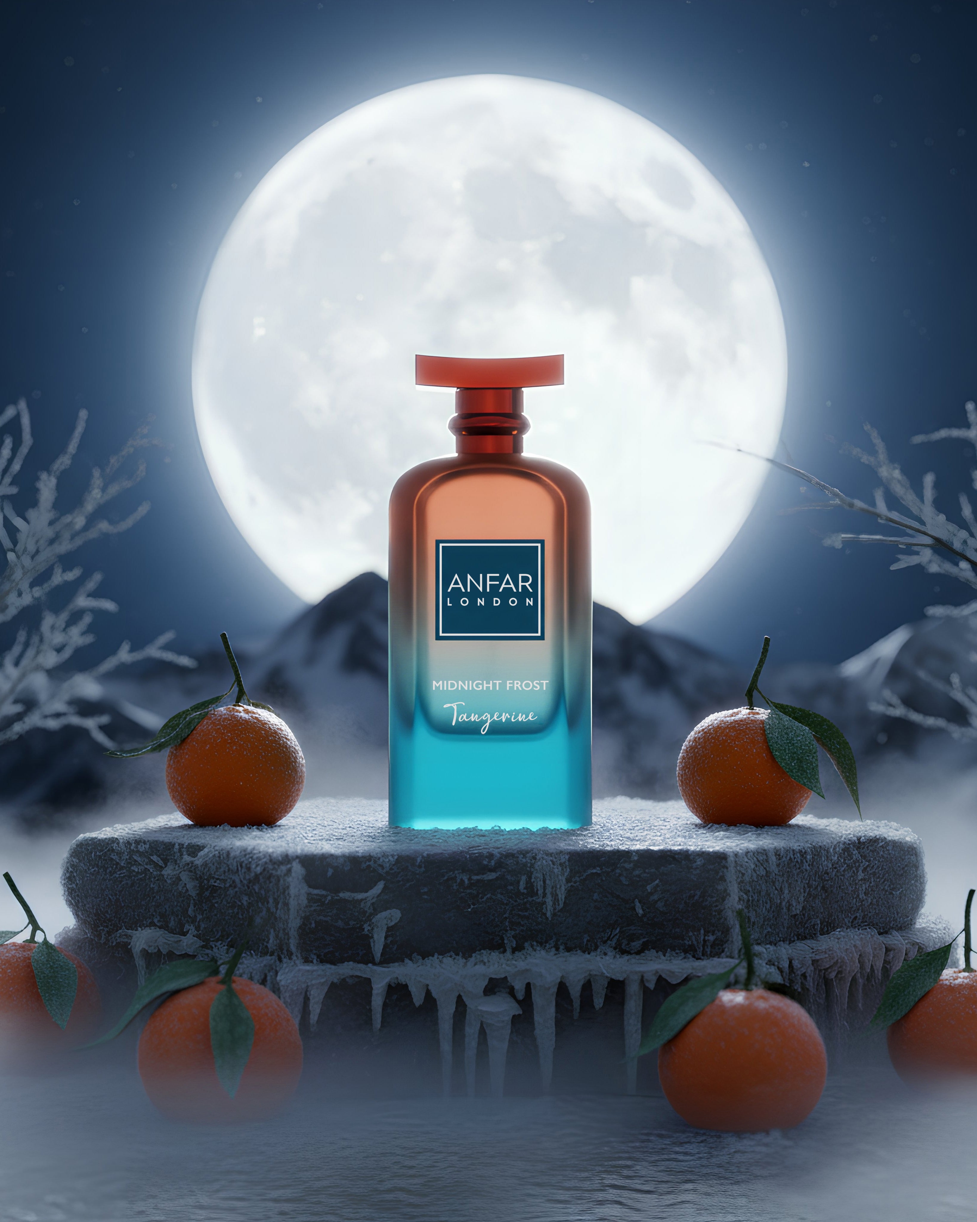Anfar London Midnight Frost Tangerine